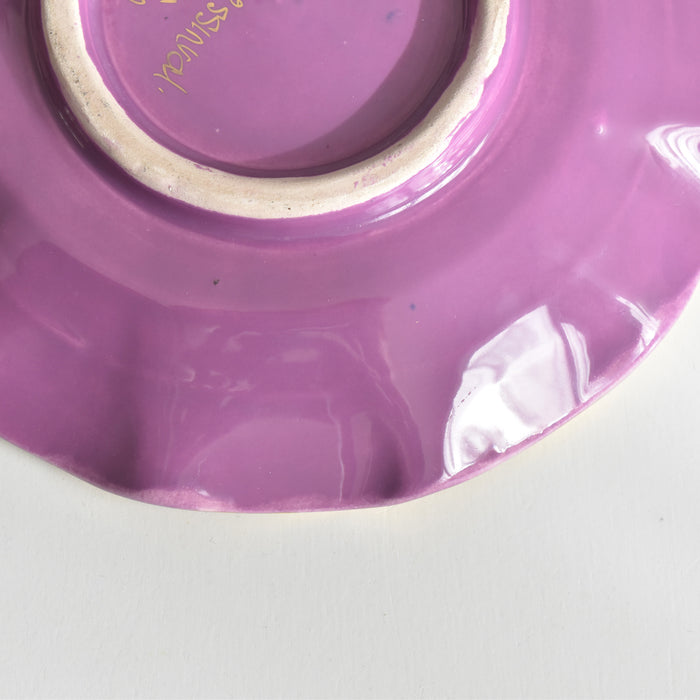 ヴィンテージコーヒーカップ＆ソーサー A.Dressinval ア.ドラサンヴァル パープル