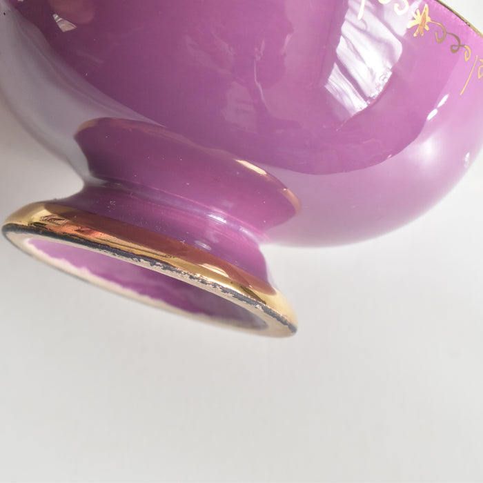 ヴィンテージコーヒーカップ＆ソーサー A.Dressinval ア.ドラサンヴァル パープル