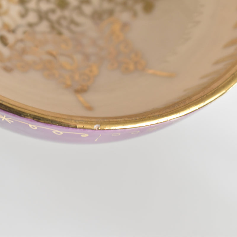 ヴィンテージコーヒーカップ＆ソーサー A.Dressinval ア.ドラサンヴァル パープル