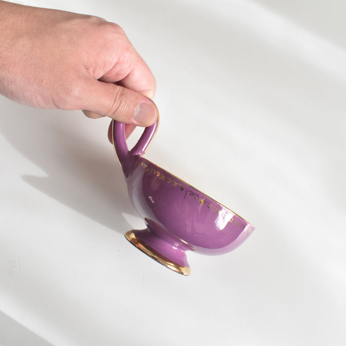 ヴィンテージコーヒーカップ＆ソーサー A.Dressinval ア.ドラサンヴァル パープル