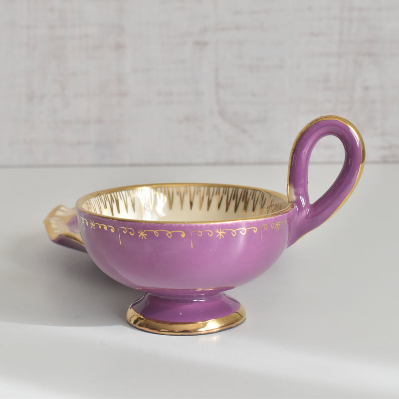 ヴィンテージコーヒーカップ＆ソーサー A.Dressinval ア.ドラサンヴァル パープル