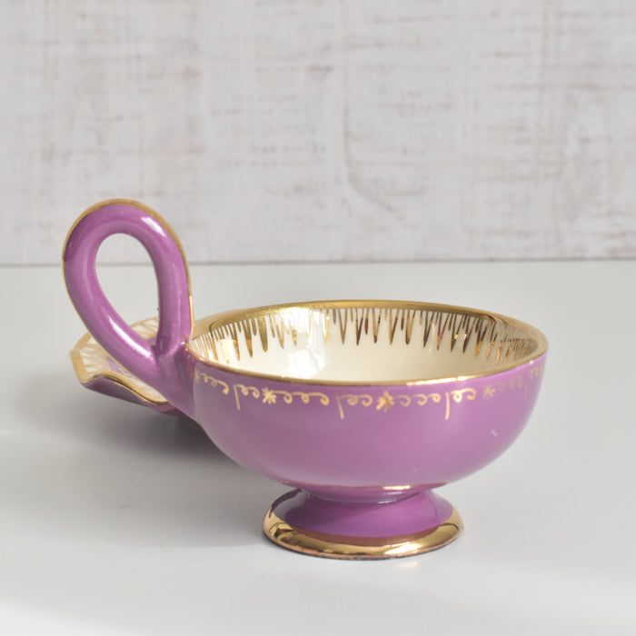 ヴィンテージコーヒーカップ＆ソーサー A.Dressinval ア.ドラサンヴァル パープル