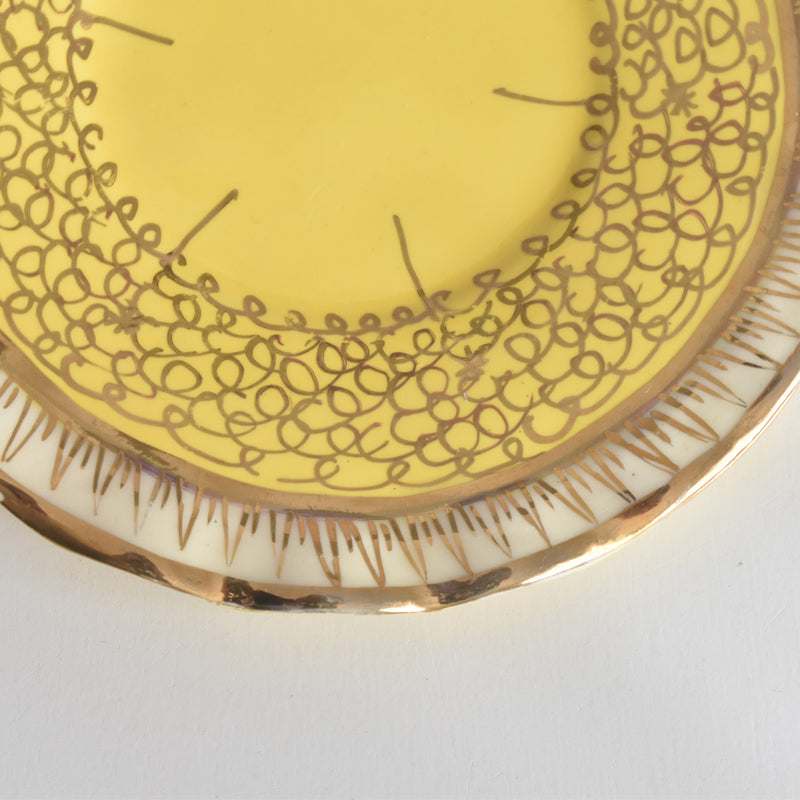 ヴィンテージコーヒーカップ＆ソーサー A.Dressinval ア.ドラサンヴァル イェロー A