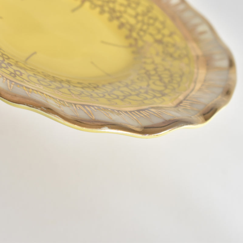 ヴィンテージコーヒーカップ＆ソーサー A.Dressinval ア.ドラサンヴァル イェロー A