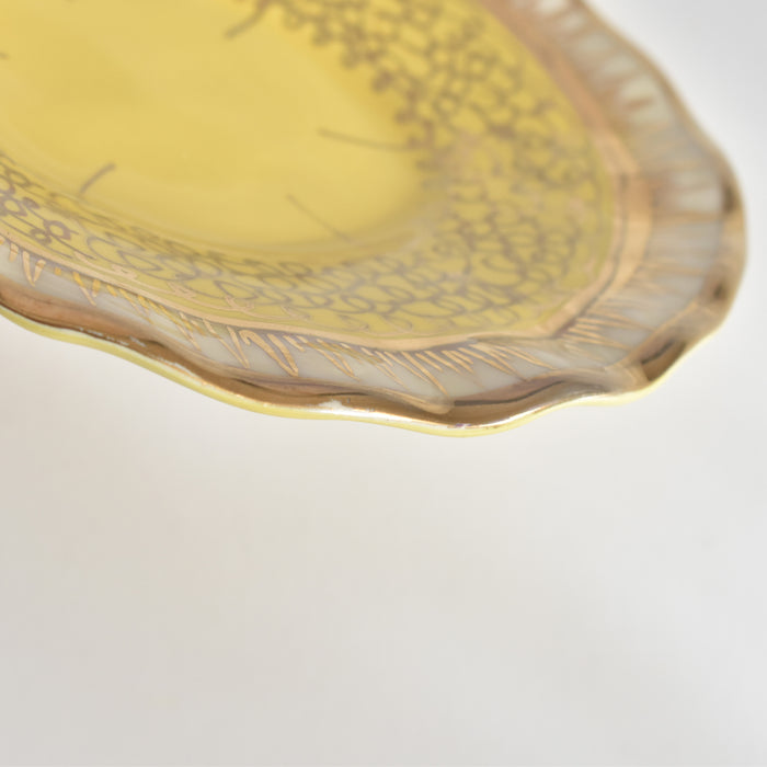 ヴィンテージコーヒーカップ＆ソーサー A.Dressinval ア.ドラサンヴァル イェロー A