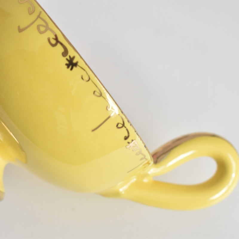 ヴィンテージコーヒーカップ＆ソーサー A.Dressinval ア.ドラサンヴァル イェロー A