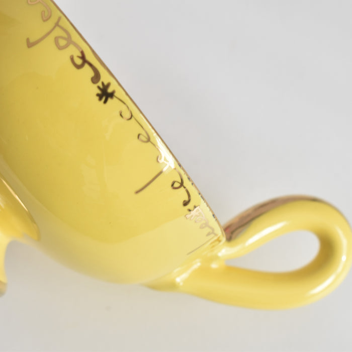 ヴィンテージコーヒーカップ＆ソーサー A.Dressinval ア.ドラサンヴァル イェロー A