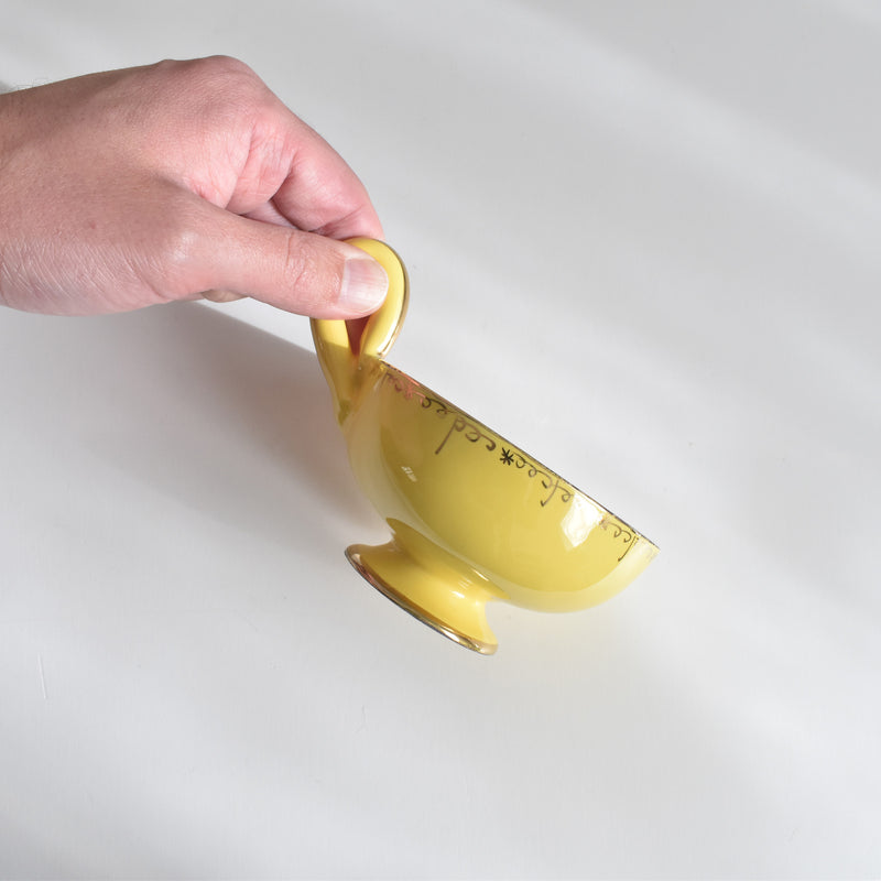 ヴィンテージコーヒーカップ＆ソーサー A.Dressinval ア.ドラサンヴァル イェロー A