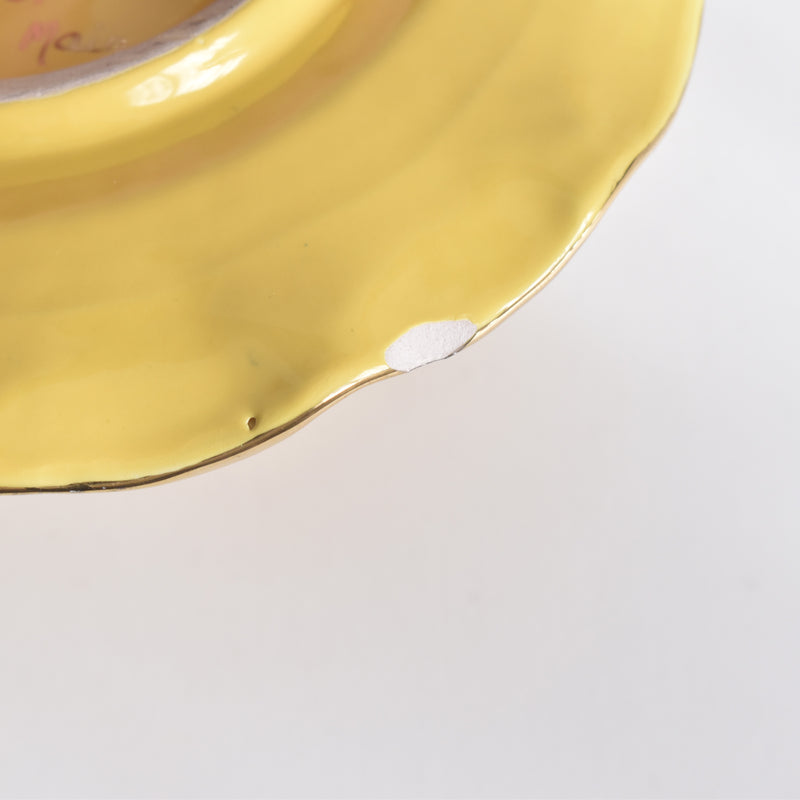 ヴィンテージコーヒーカップ＆ソーサー A.Dressinval ア.ドラサンヴァル イェロー B