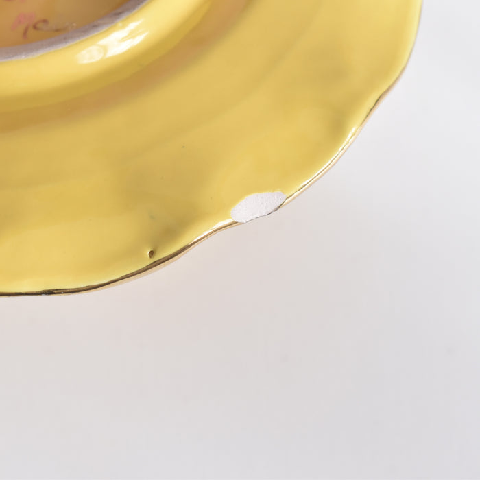 ヴィンテージコーヒーカップ＆ソーサー A.Dressinval ア.ドラサンヴァル イェロー B