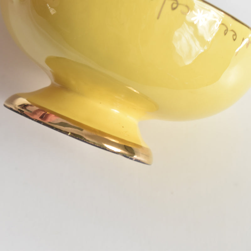 ヴィンテージコーヒーカップ＆ソーサー A.Dressinval ア.ドラサンヴァル イェロー B