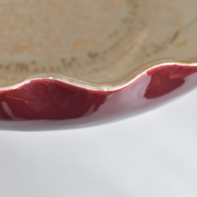 ヴィンテージサラダボウル A.Dressinval ア.ドラサンヴァル レッド