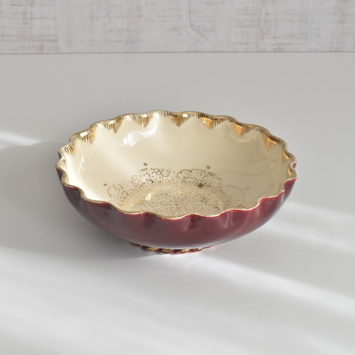 ヴィンテージサラダボウル A.Dressinval ア.ドラサンヴァル レッド