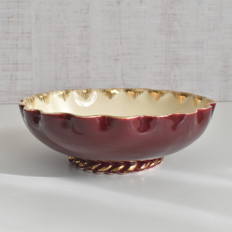 ヴィンテージサラダボウル A.Dressinval ア.ドラサンヴァル レッド