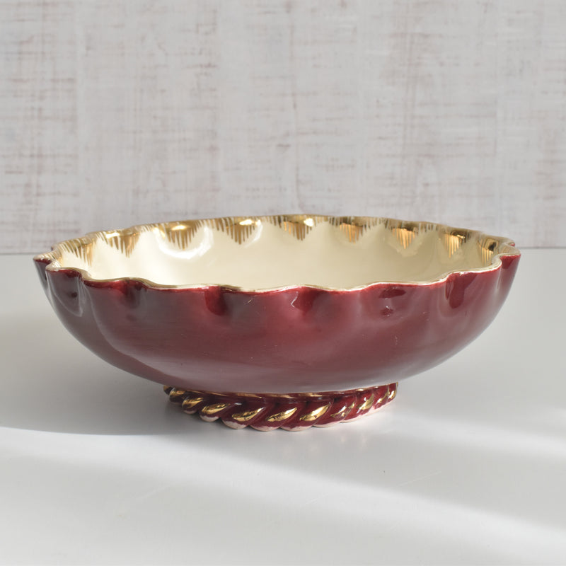 ヴィンテージサラダボウル A.Dressinval ア.ドラサンヴァル レッド