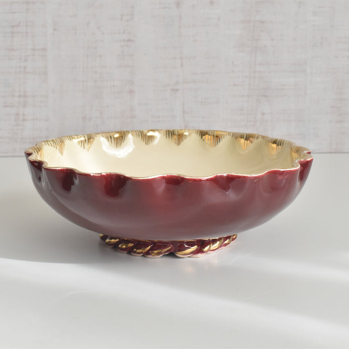 ヴィンテージサラダボウル A.Dressinval ア.ドラサンヴァル レッド