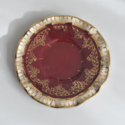 ヴィンテージ ソーサー A.Dressinval ア.ドラサンヴァル レッド