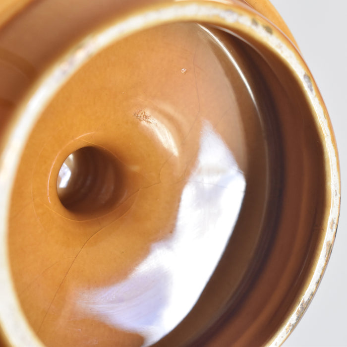 ヴィンテージシュガーポット A.Dressinval ア.ドラサンヴァル アンバー