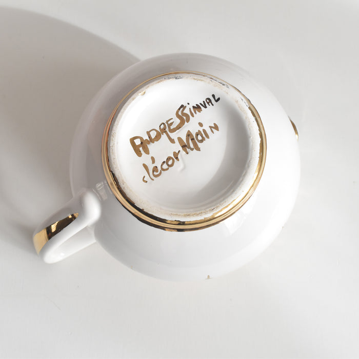 ヴィンテージクリーマー A.Dressinval ア.ドラサンヴァル ホワイト