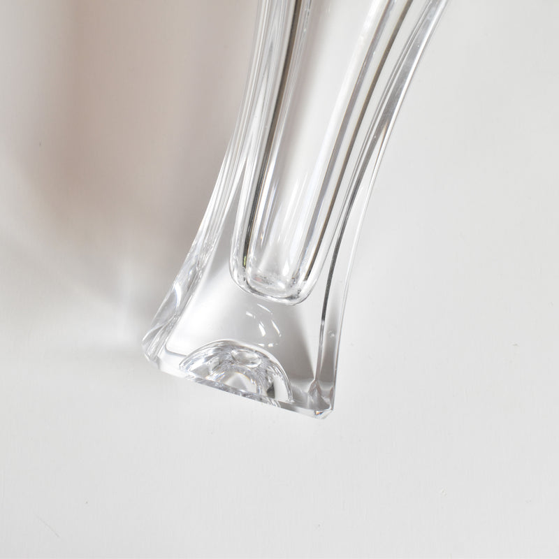 Vintage Crystal Glass Single Flower Vase Bayel A