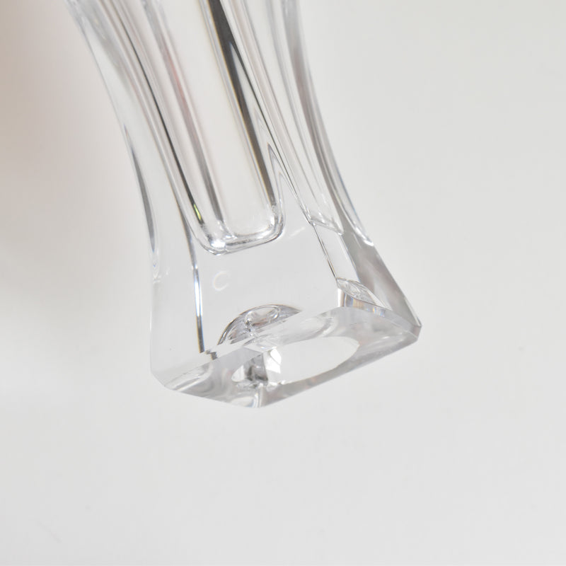 Vintage Crystal Glass Single Flower Vase Bayel A