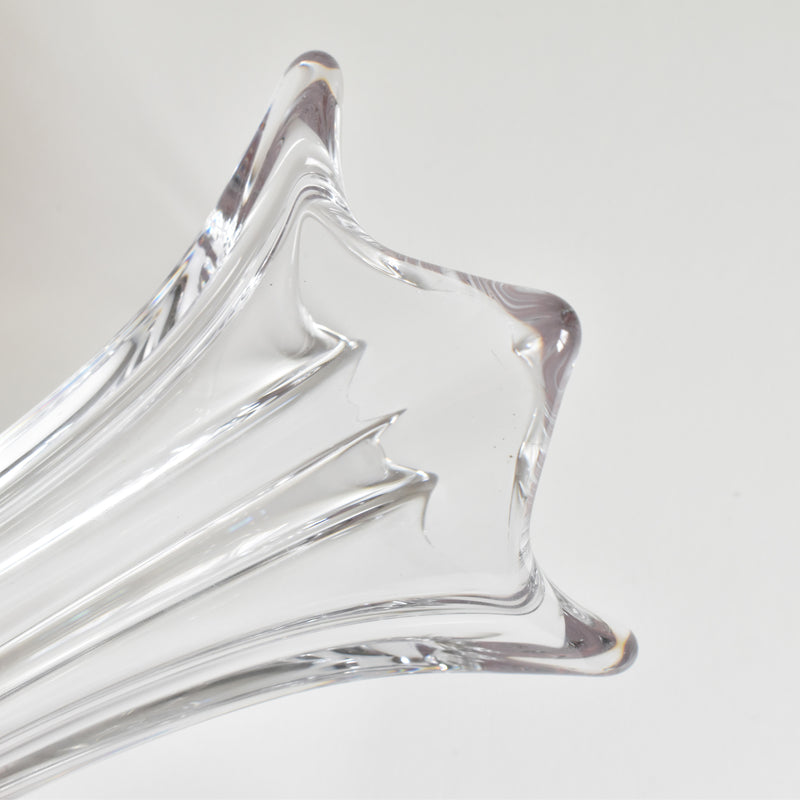 Vintage Crystal Glass Single Flower Vase Bayel A