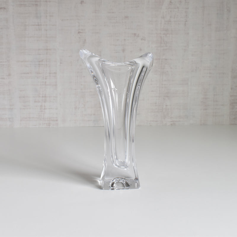 Vintage Crystal Glass Single Flower Vase Bayel A