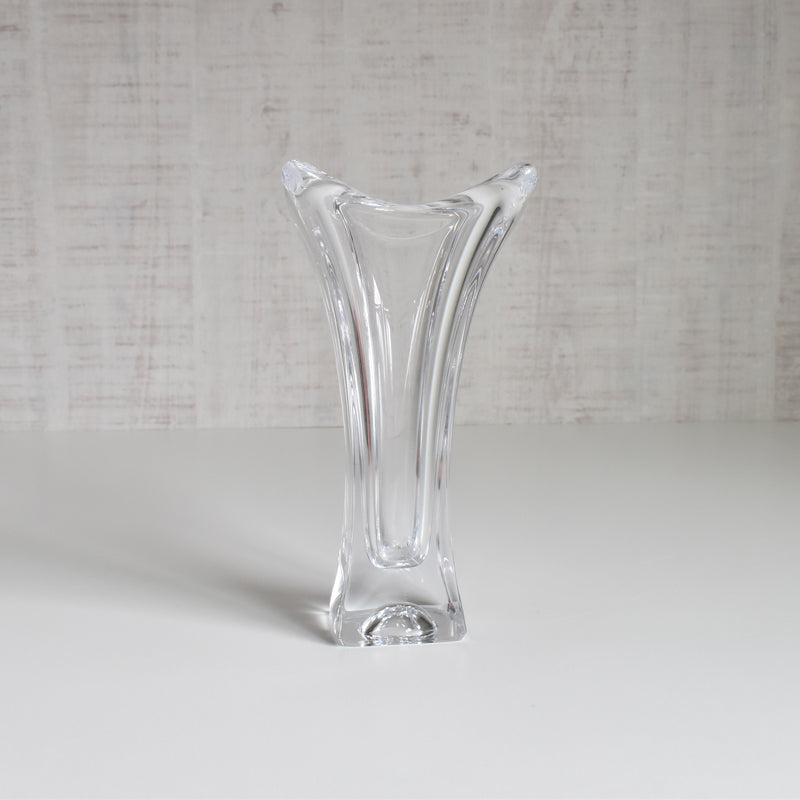 Vintage Crystal Glass Single Flower Vase Bayel A