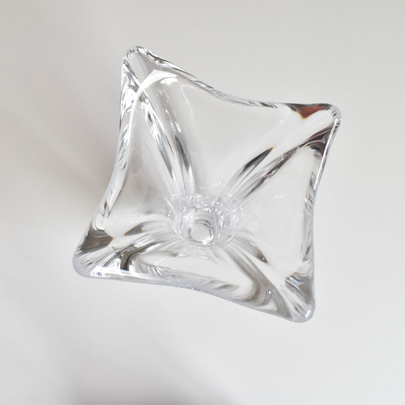 Vintage Crystal Glass Single Flower Vase Bayel A