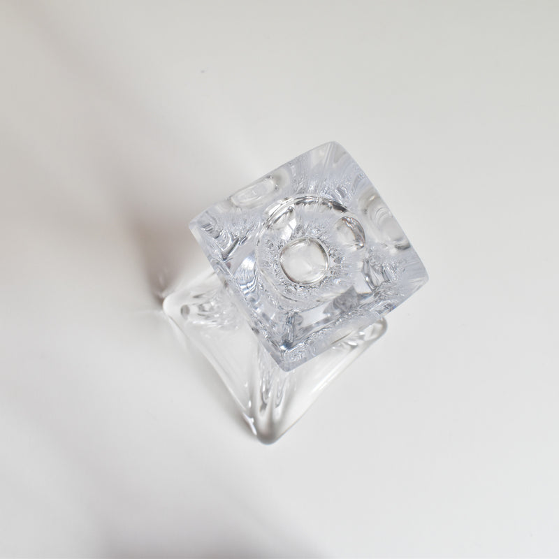 Vintage Crystal Glass Single Flower Vase Bayel A