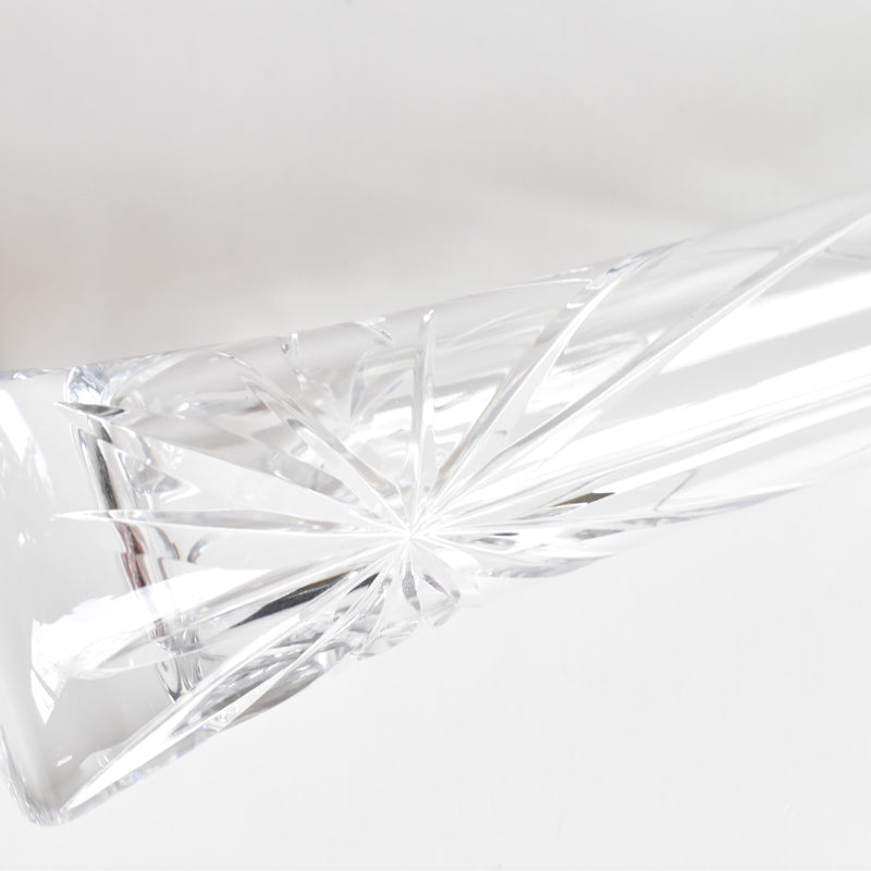 Vintage Crystal Glass Bud Vase Bayel B