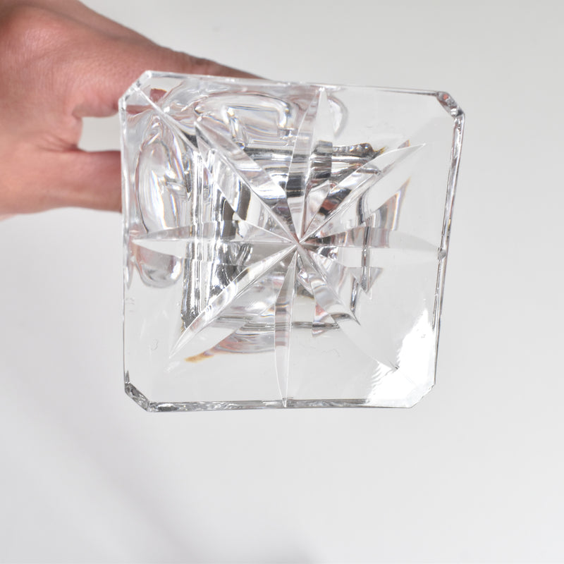 Vintage Crystal Glass Bud Vase Bayel B