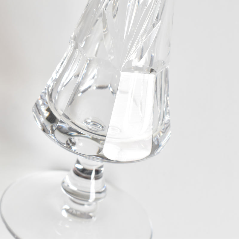 Vintage Crystal Glass Soliflore Vase, Sèvres