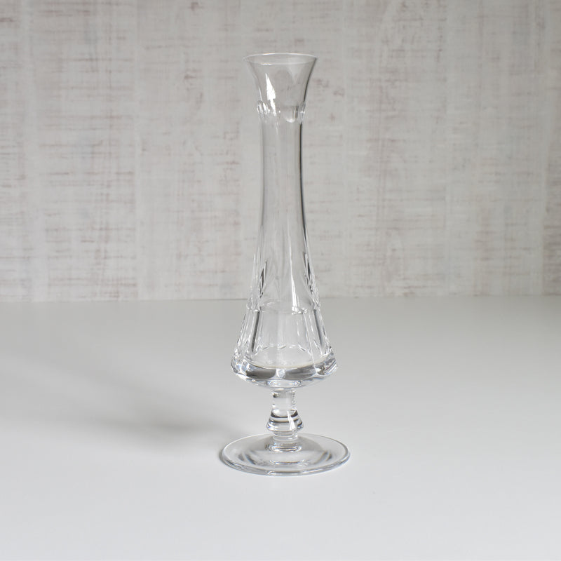 Vintage Crystal Glass Soliflore Vase, Sèvres