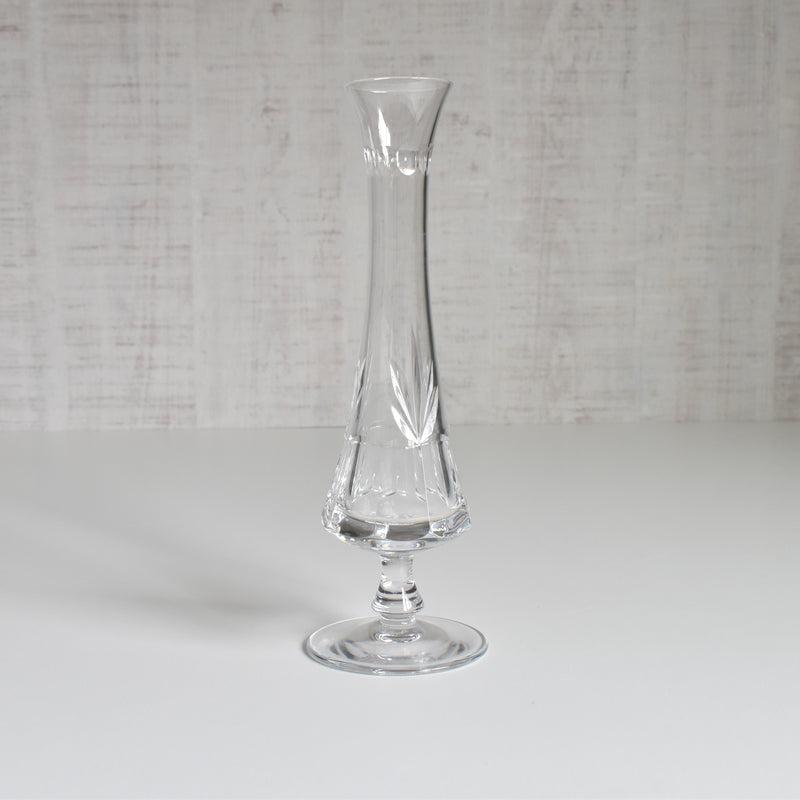 Vintage Crystal Glass Soliflore Vase, Sèvres