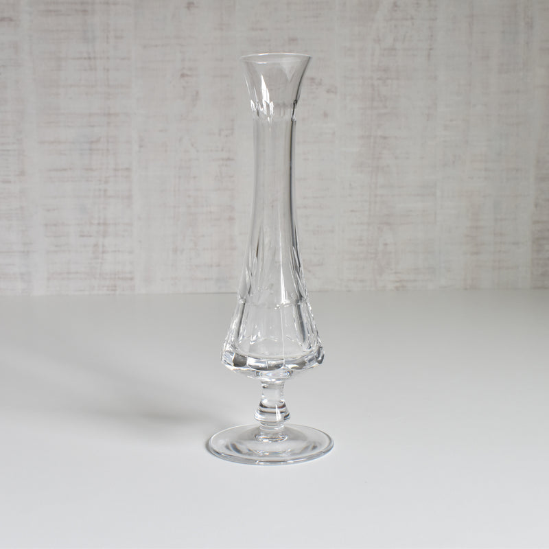 Vintage Crystal Glass Soliflore Vase, Sèvres