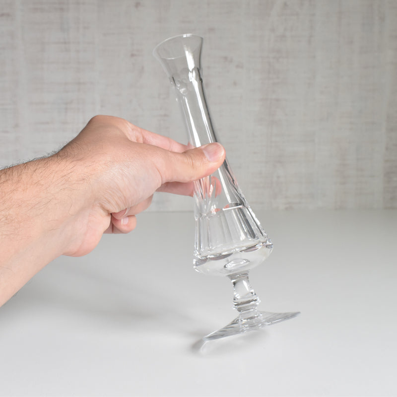 Vintage Crystal Glass Soliflore Vase, Sèvres