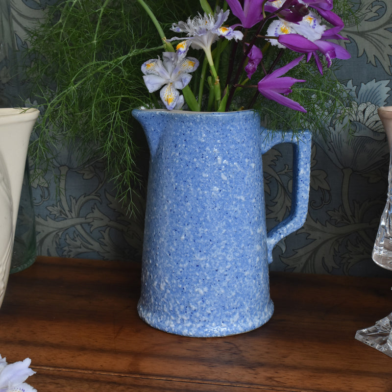 Vintage Pitcher Digoin Blue