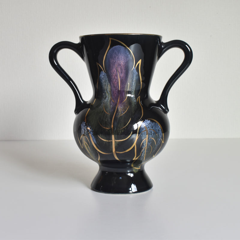 Vintage Flower Vase, Digoin & Sarreguemines Crazillor A