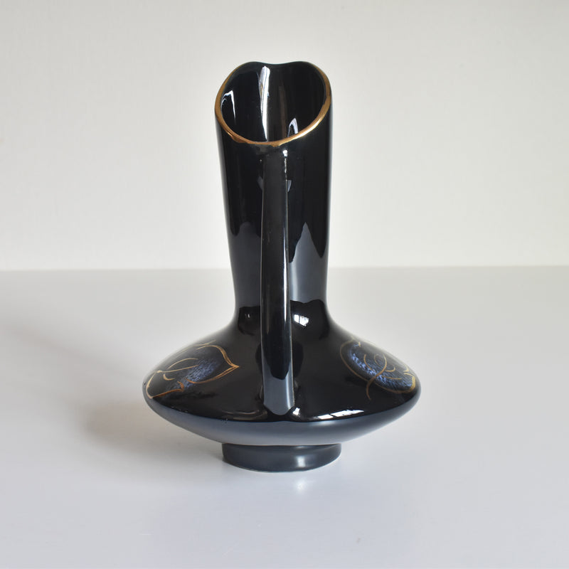 Vintage flower vase, Digoin & Sarreguemines Crazillor B