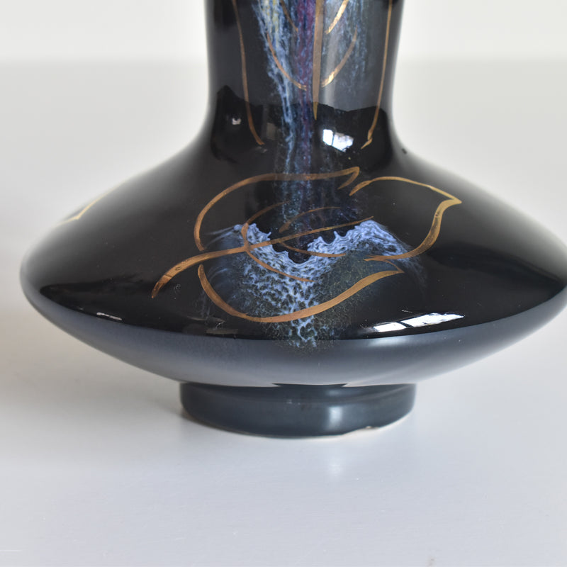 Vintage flower vase, Digoin & Sarreguemines Crazillor B