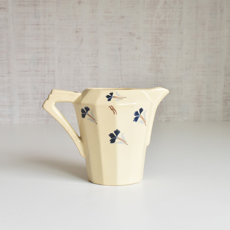 Vintage Small Pitcher Moulin des Loups Cornflower