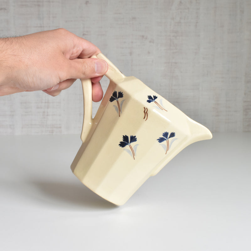 Vintage Small Pitcher Moulin des Loups Cornflower