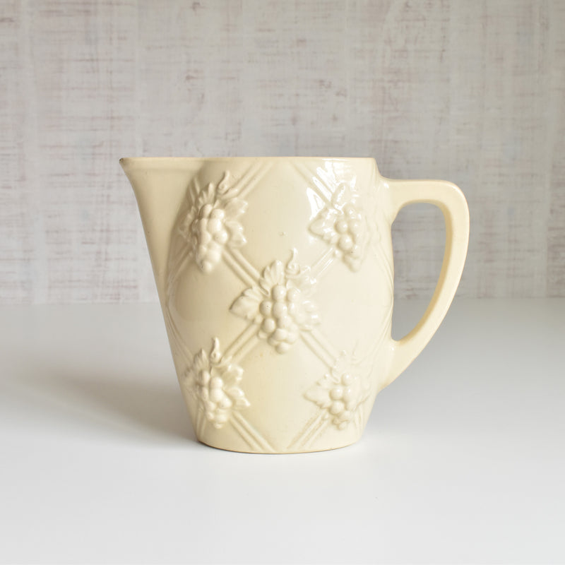 Vintage Pitcher, Digoin & Sarreguemines 7304 Crème