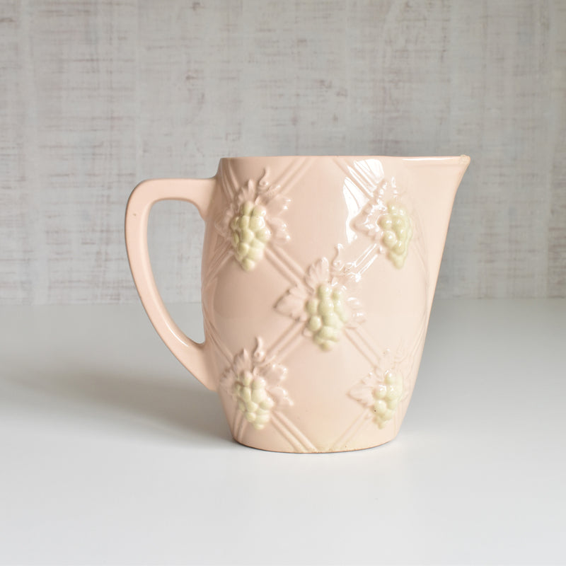 Vintage Digoin & Sarreguemines Pitcher 7304 Rose (Pink)