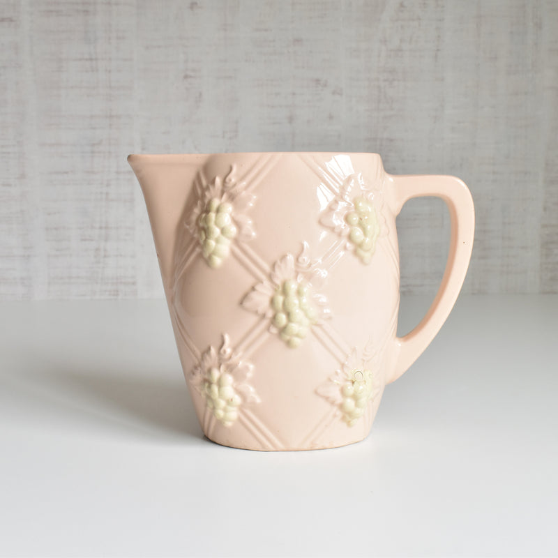 Vintage Digoin & Sarreguemines Pitcher 7304 Rose (Pink)