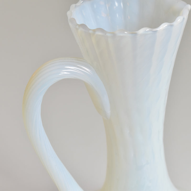 Antique Opaline Flower Vase Opal