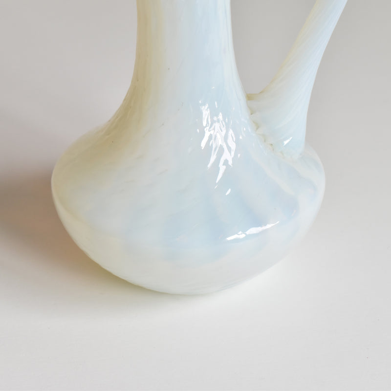 Antique Opaline Flower Vase Opal