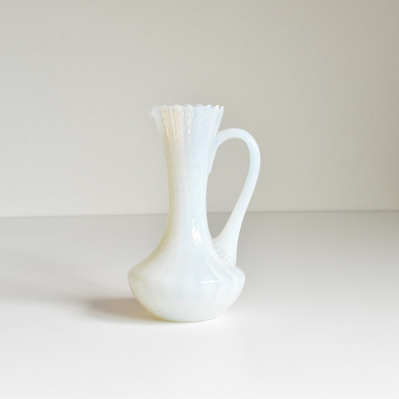 Antique Opaline Flower Vase Opal