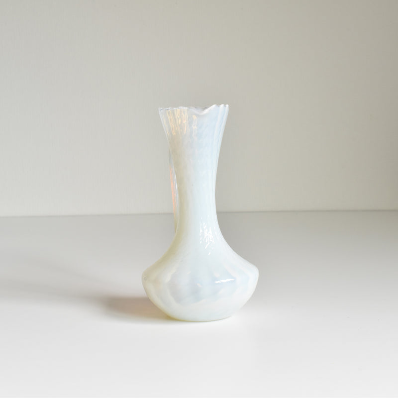 Antique Opaline Flower Vase Opal